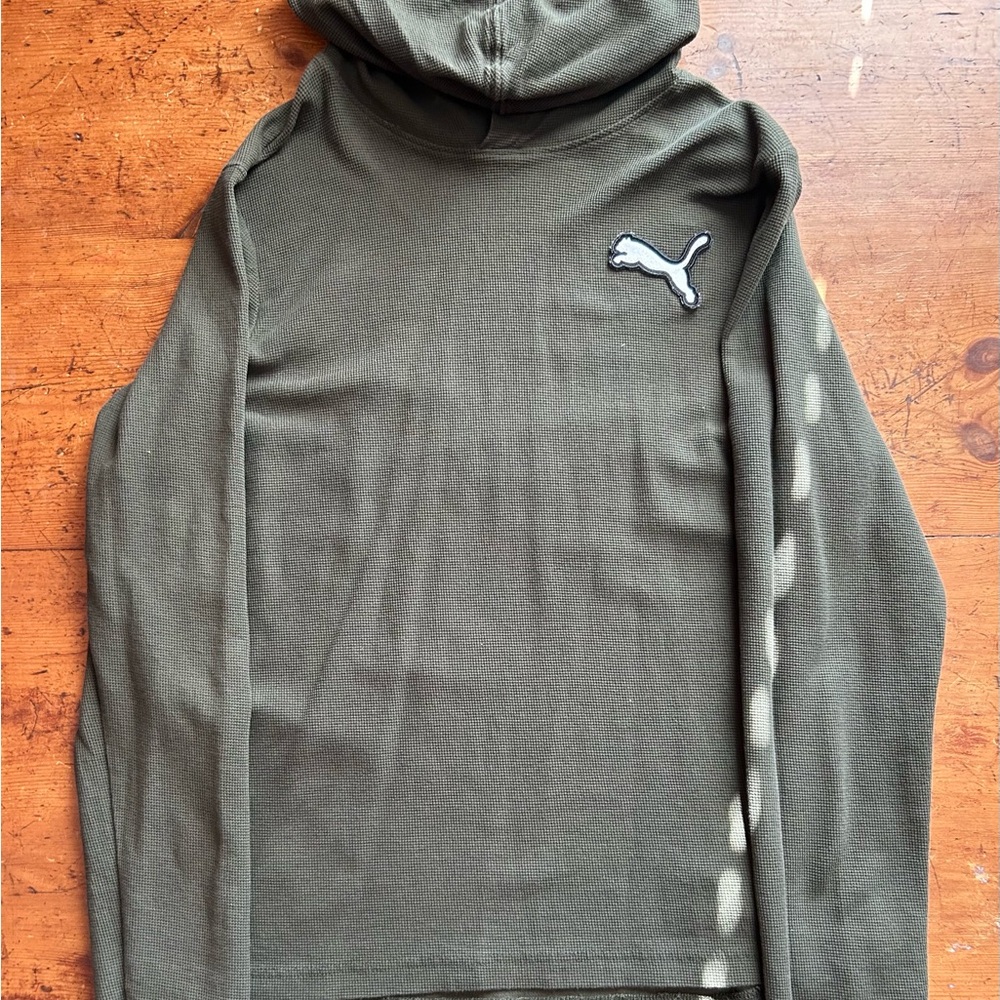 Puma Men's Dark Green Hoodie